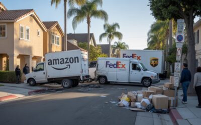 Amazon, FedEx, and UPS Delivery Truck Accidents in Anaheim Neighborhoods: Who Pays?