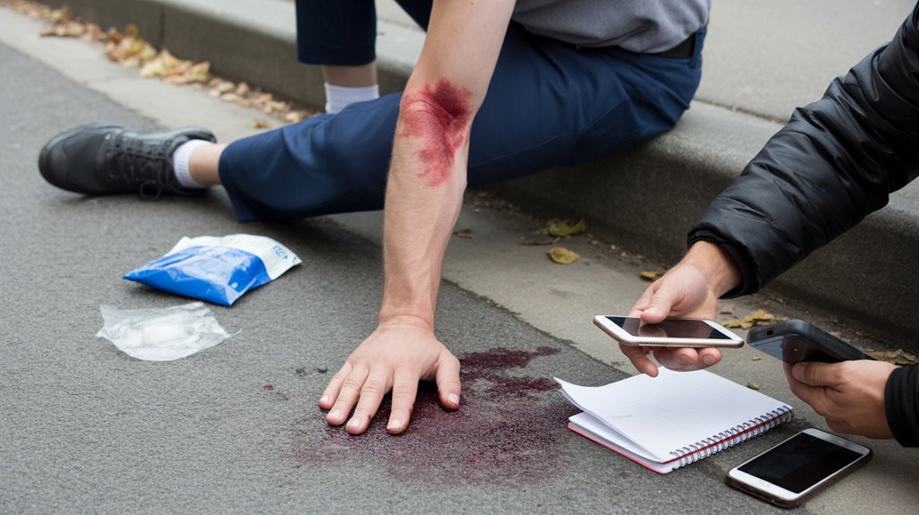 document immediate injury details