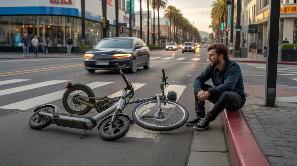 hollywood e scooter crash steps