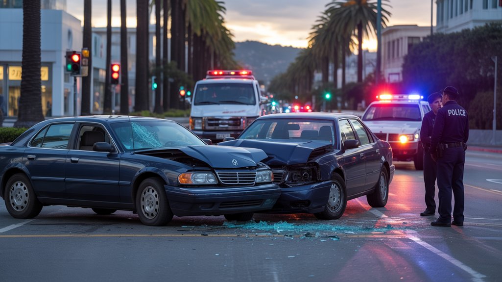 hollywood street car accidents